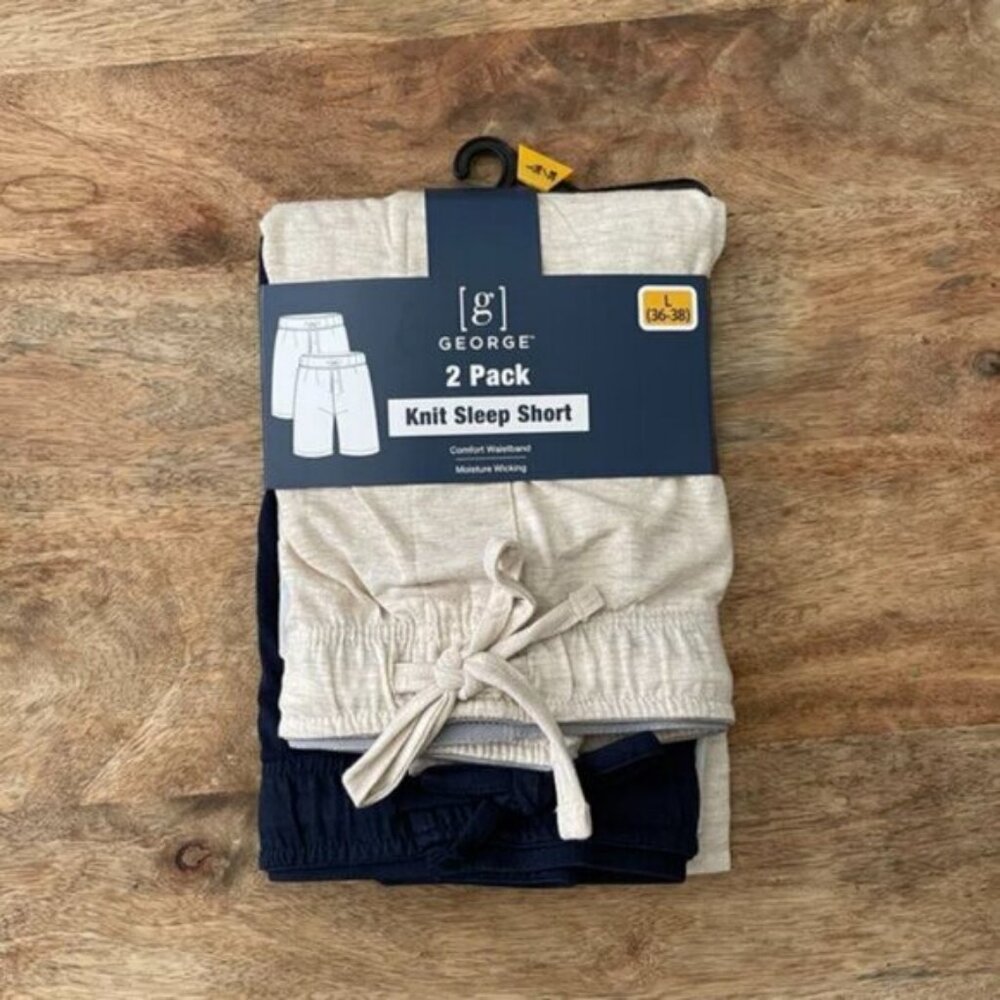 5/$20 NEW 2Pk L (36-38) Men's Sleep Short w/ Pockets